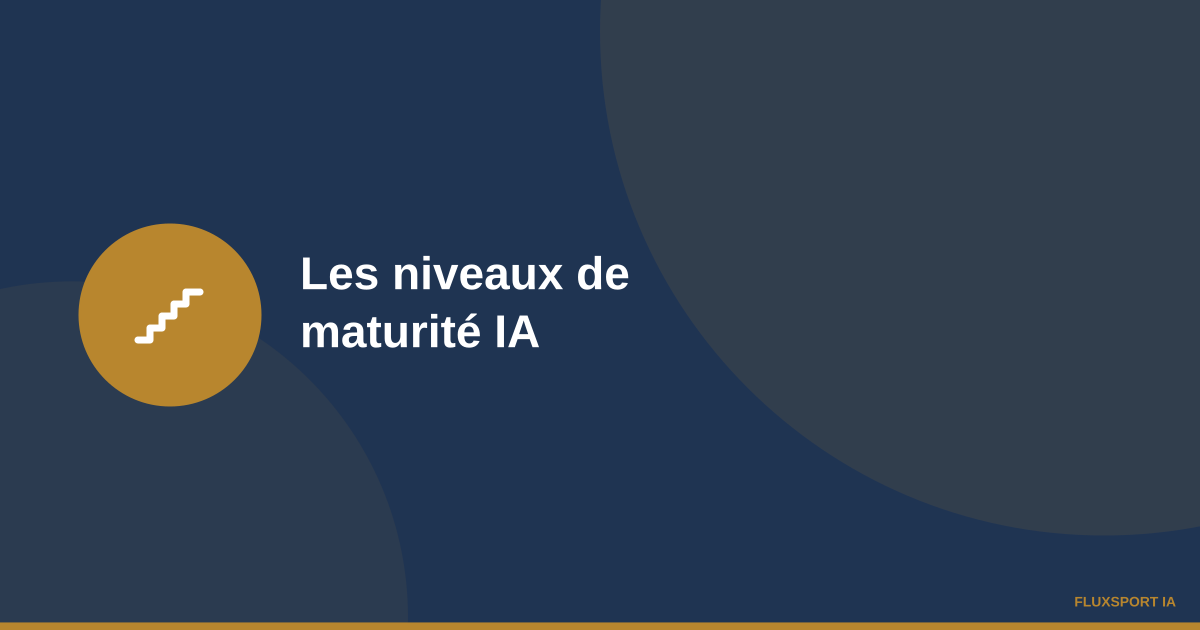 Escalier symbolisant la progression par niveaux de maturité dans l'usage de l'IA