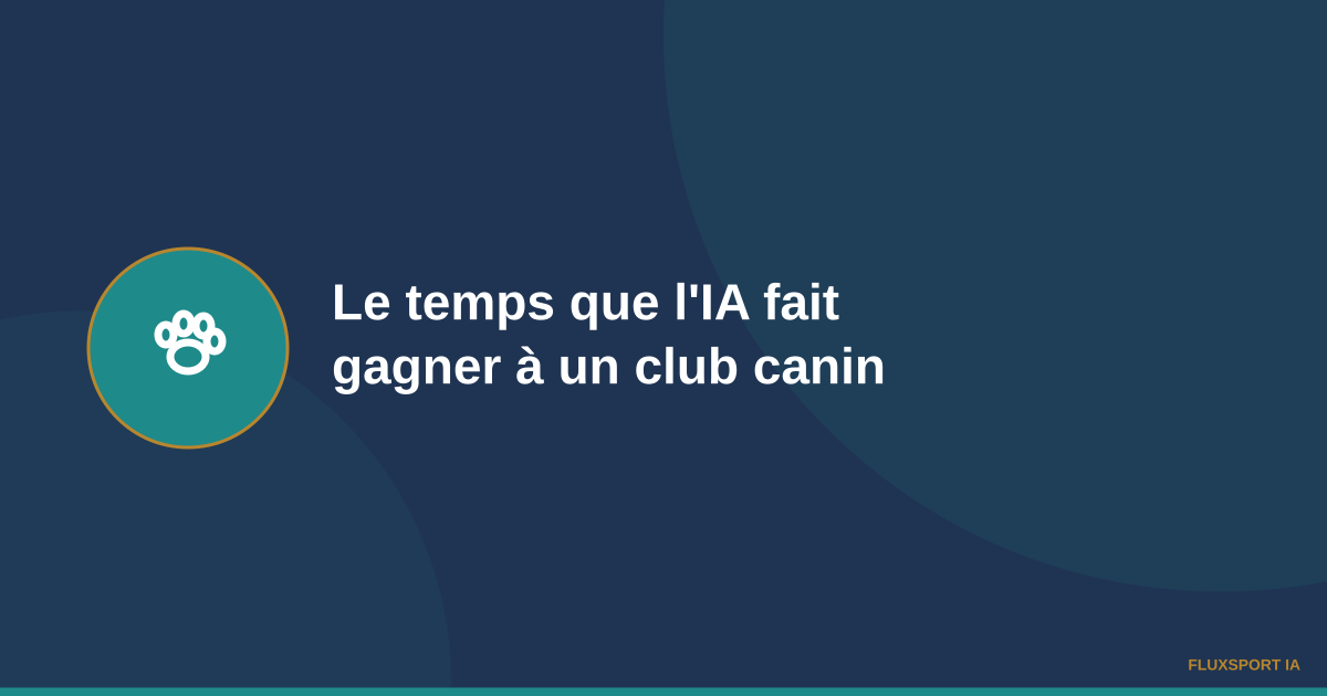 Patte de chien symbolisant un club d'éducation canine