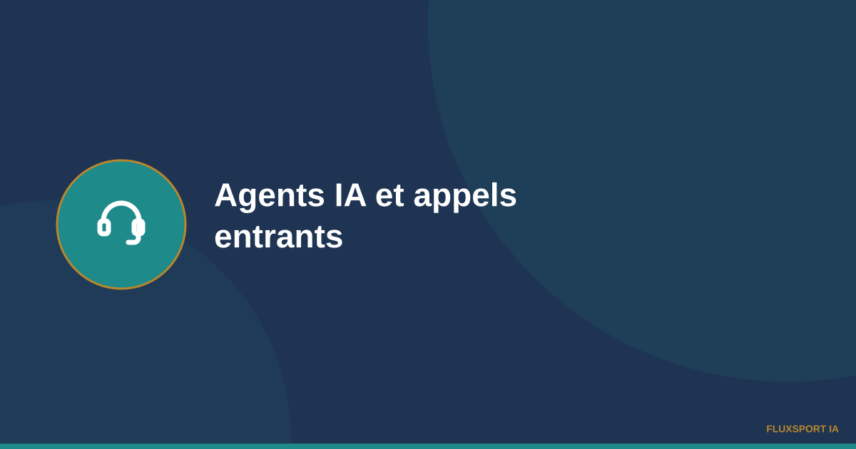 Casque téléphonique symbolisant un agent vocal IA répondant aux appels