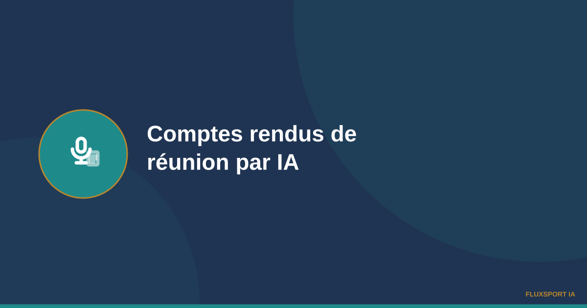 Microphone et document symbolisant la transcription de réunion par IA