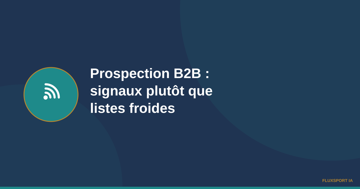 Icône de signal/ondes symbolisant la prospection B2B par signaux