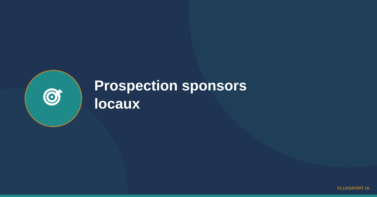 Cible avec pin de localisation symbolisant la prospection de sponsors locaux