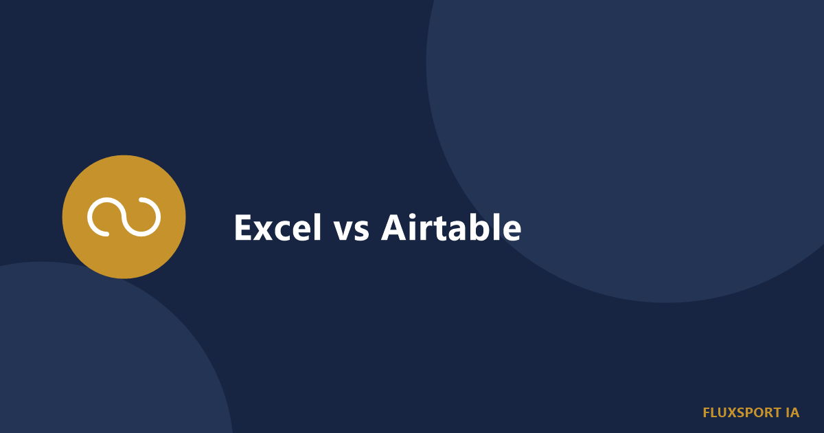 Tableur et base de données reliée symbolisant le choix entre Excel et Airtable