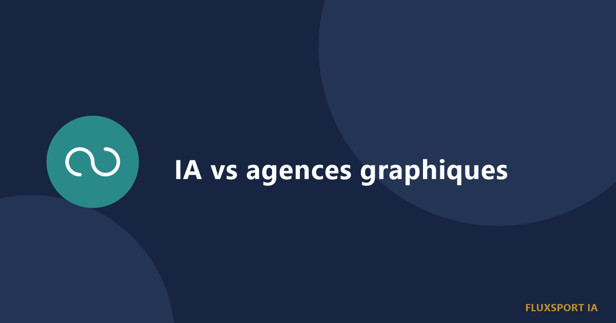 Balance symbolisant l'arbitrage entre IA et agence de graphisme