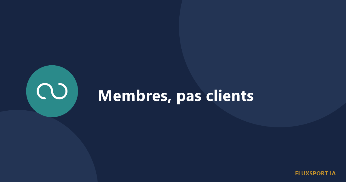 Silhouette de membre face à un caddie de client, symbolisant la distinction