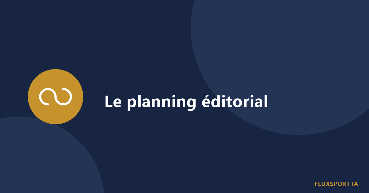 Calendrier avec cases colorées symbolisant un planning éditorial